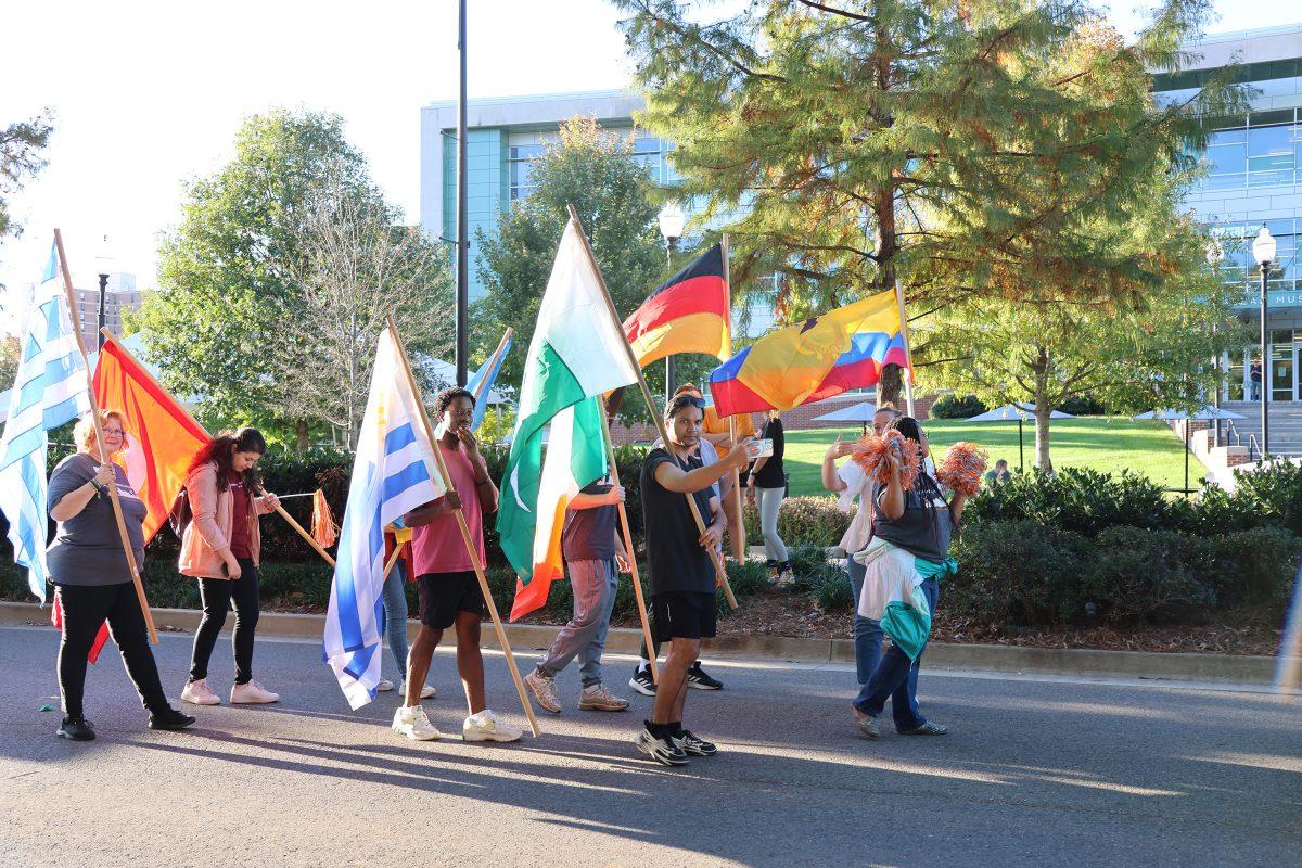 International Student and Scholar Services march ainthe homecoming parade. Friday, Nov 8, 2024 .
