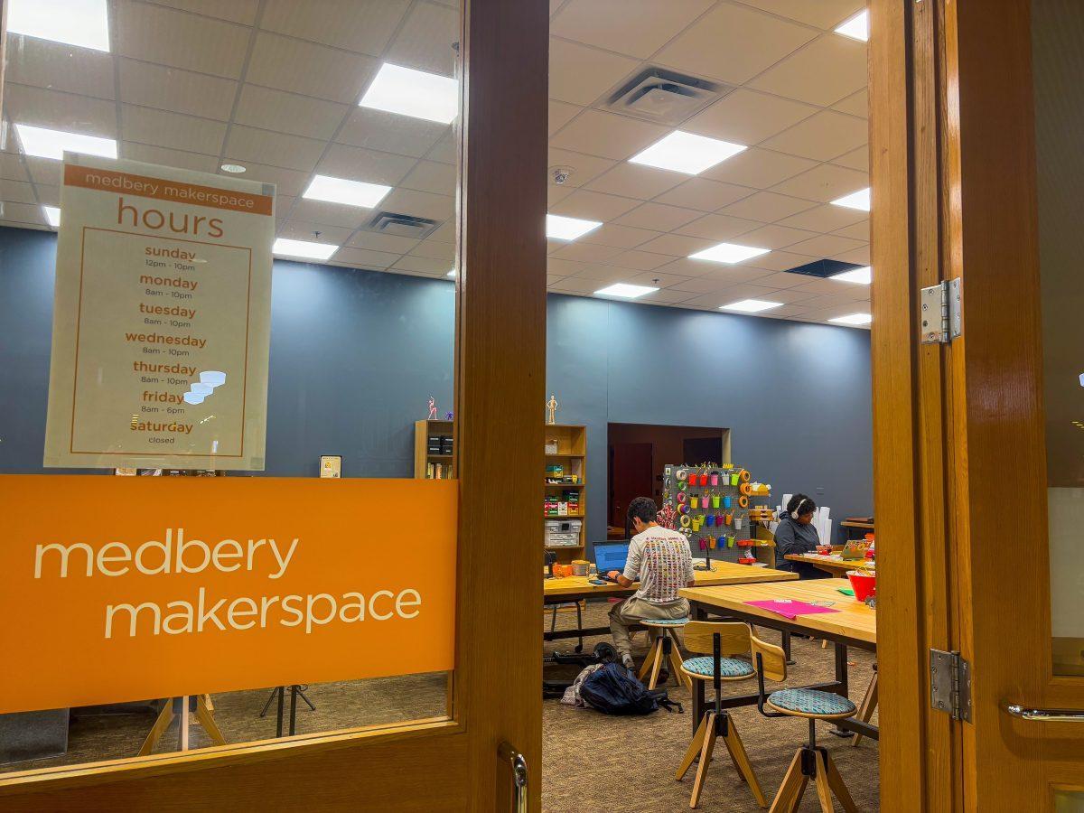 The Medbery Makerspace located inside of Hodges Library gives students a place to take their minds off finals, providing a variety of craft supplies. Tuesday, Dec. 4, 2024. 