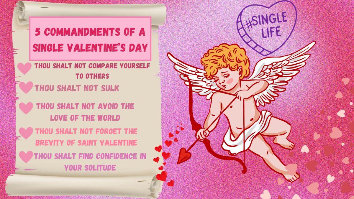 Columnist Nassir Jones says, "You might feel tempted to change, or to get together with someone for the sake of the day, but I implore you to stick it out, and realize that love is more than just the way we see other people’s closeness (see commandment one)."
