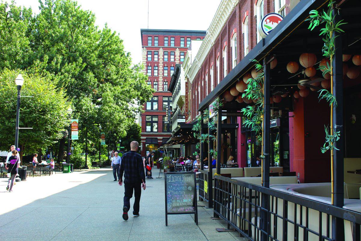 Market Square in Downtown Knoxville is a hotspot for first Friday events. Monday, March 22, 2025. 
