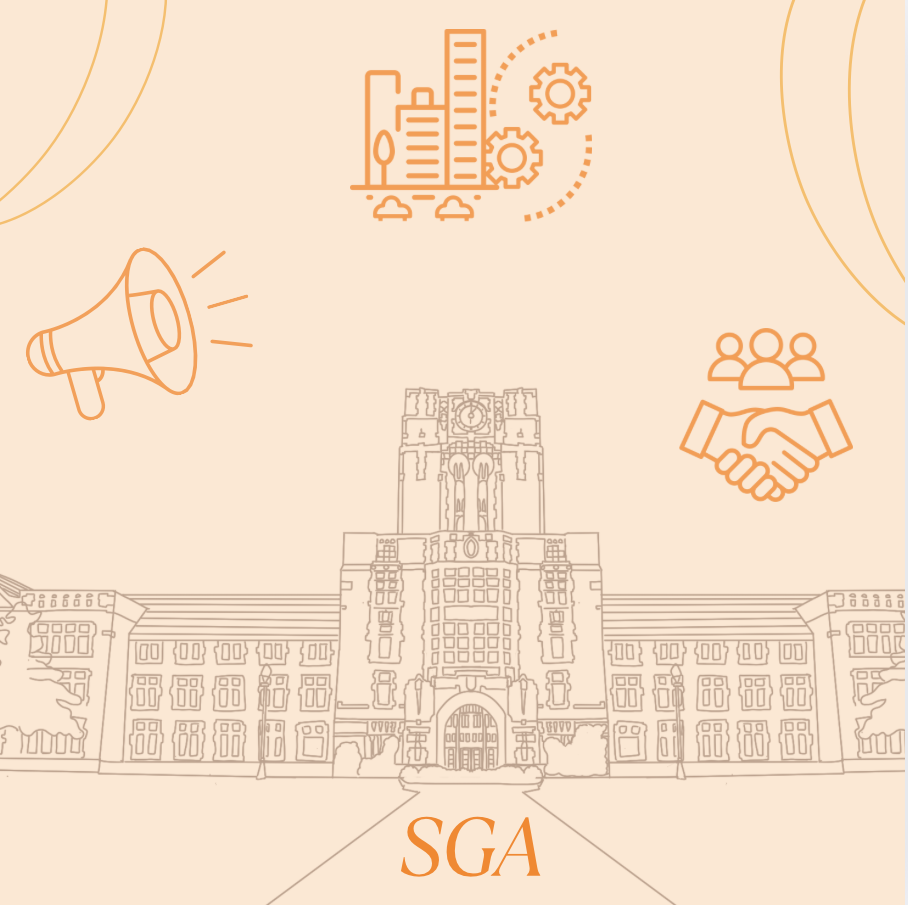 SGA discussed final resolutions and bills for the 2024-2025 school year. Thursday, April 10, 2025.