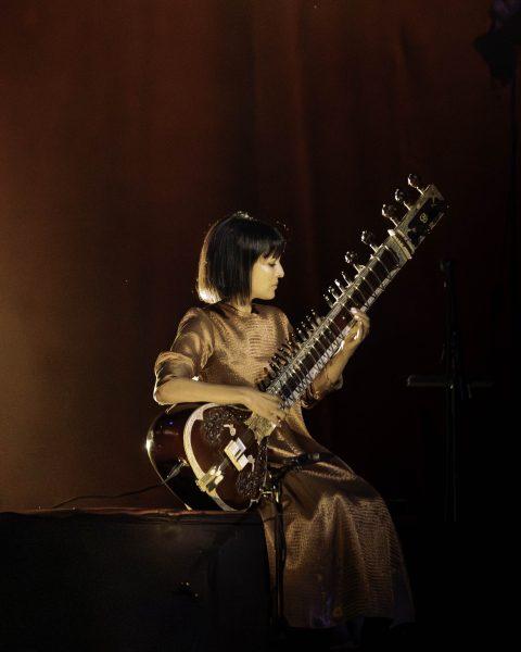 Anoushka Shankar performs at the Tennessee Theatre during the Big Ears Festival. Sunday, March 30, 2025.