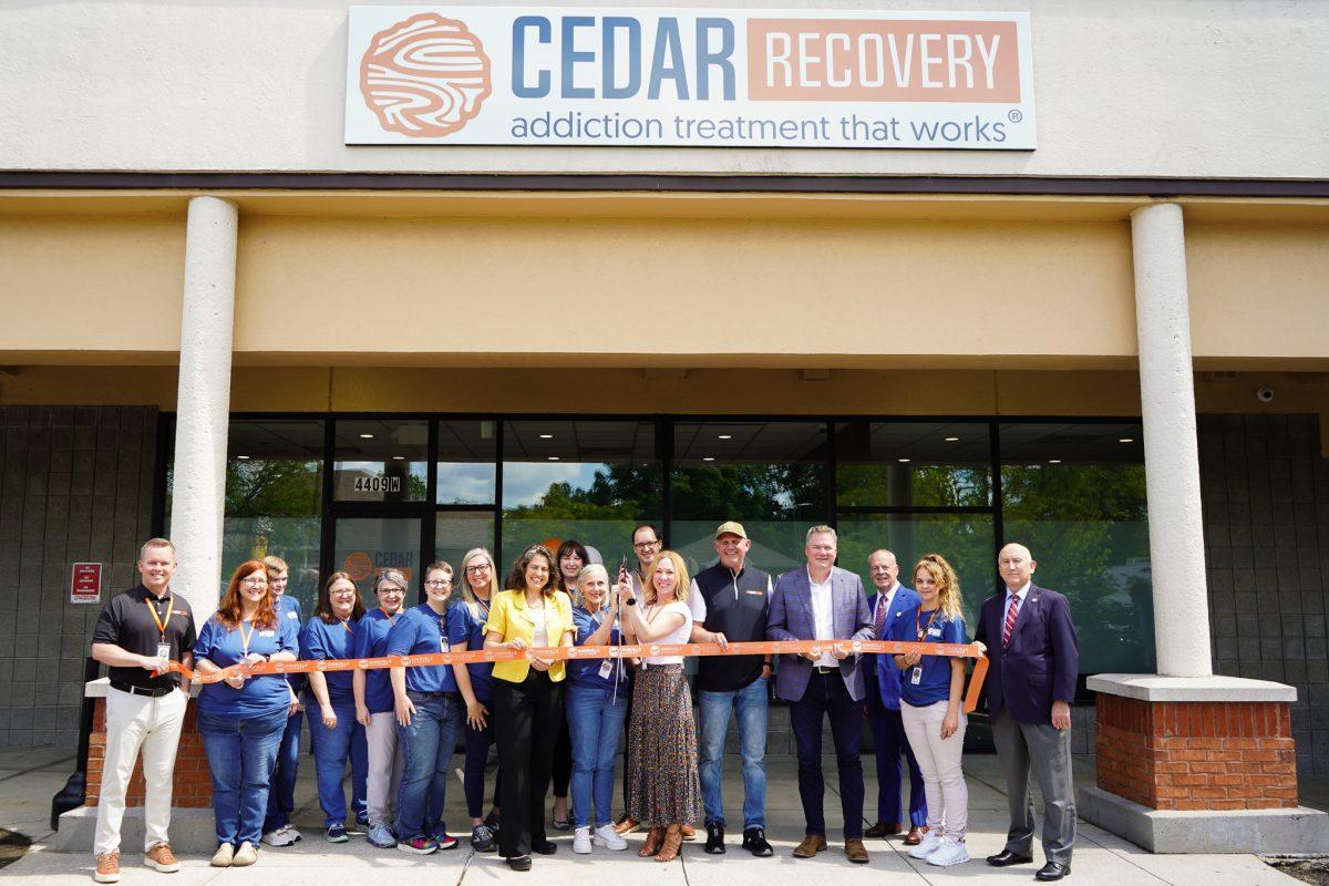 Ribbon cutting featuring the Knoxville Chamber of Commerce. Friday, May 16, 2025.