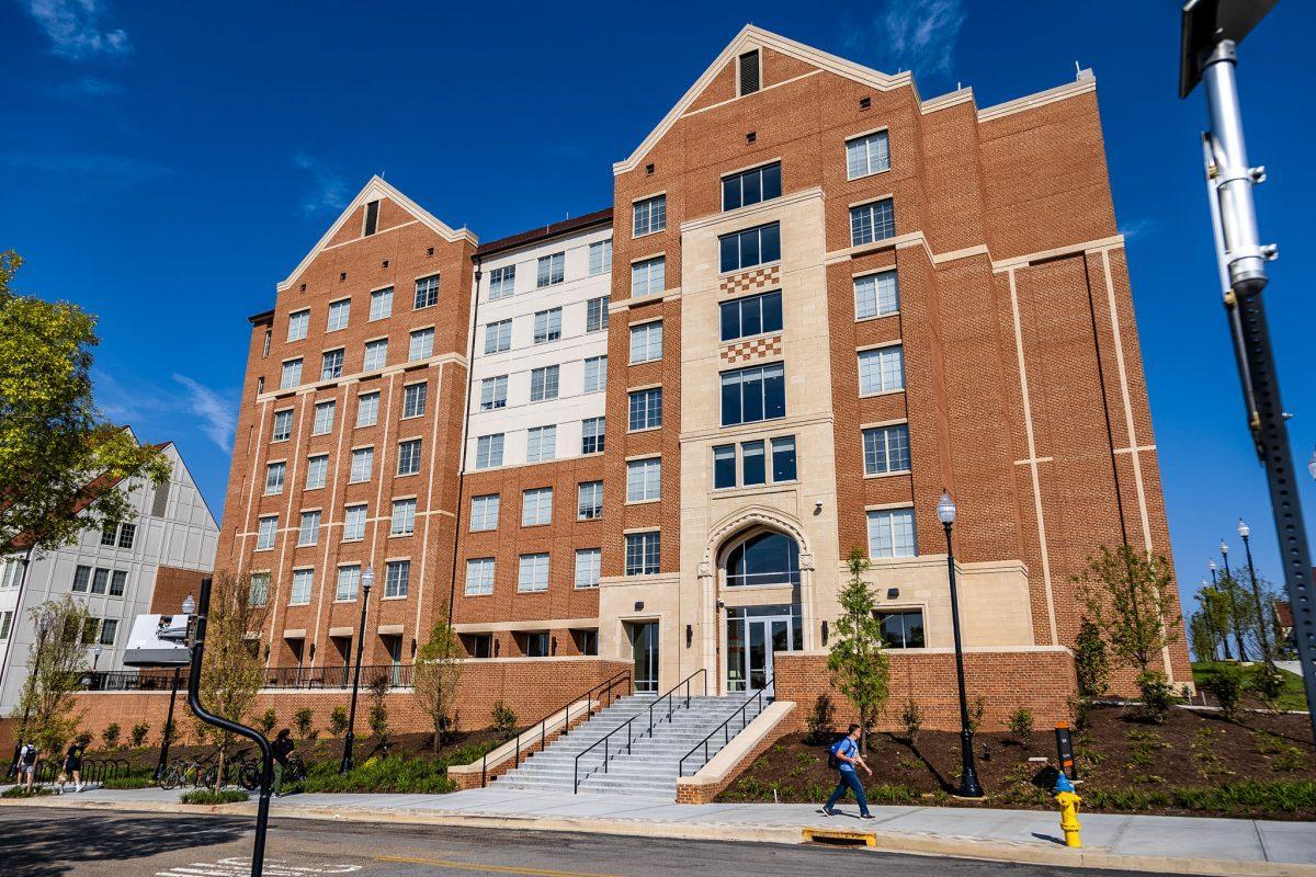Poplar Hall, one of the new dorms on campus. Tuesday, Aug. 19, 2025.
