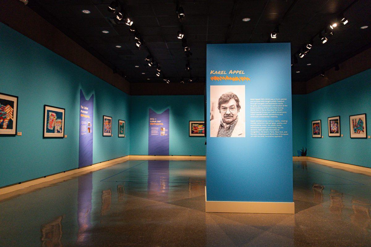The Karel Appel: Cats exhibit is displayed at McClung Museum, Friday, Aug. 22, 2025.