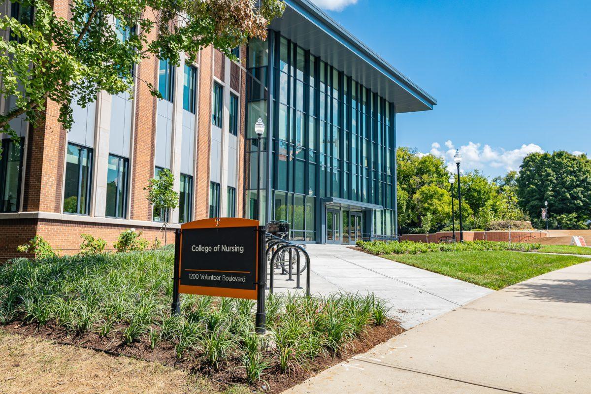 UT’s new College of Nursing building, Friday, Aug. 22, 2025.