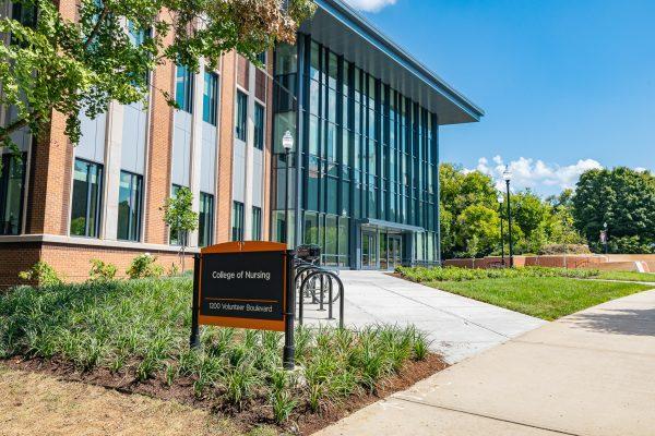 UT’s new College of Nursing building, Friday, Aug. 22, 2025.