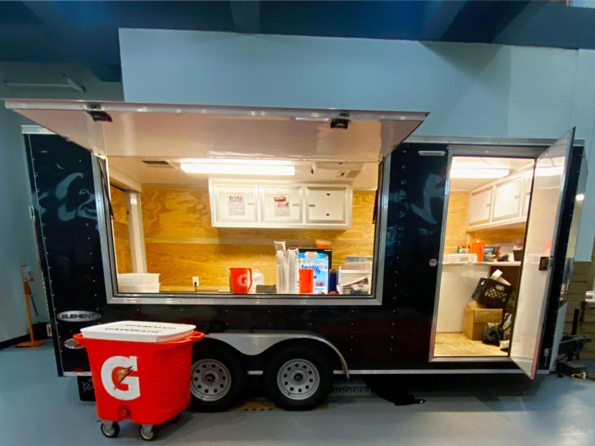 Tennessee nutrition trailer that sits inside the Neyland-Thompson Sports Complex during football practice, stocked with nutritious offerings alongside the staff. Tuesday, August 12, 2025. 