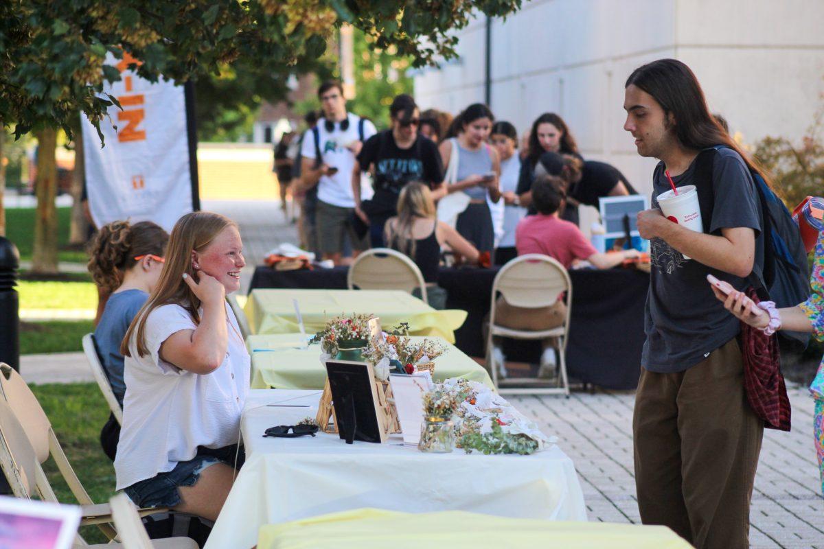 Students supporting other students at UT's biannual Artist's Alley. Wednesday, Sept. 18, 2024.