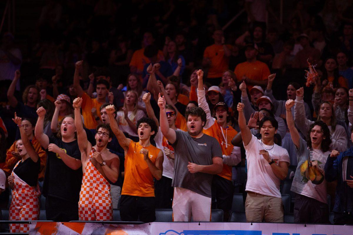 Tennessee student section at Food City Center, Thursday, Sept. 4, 2025.