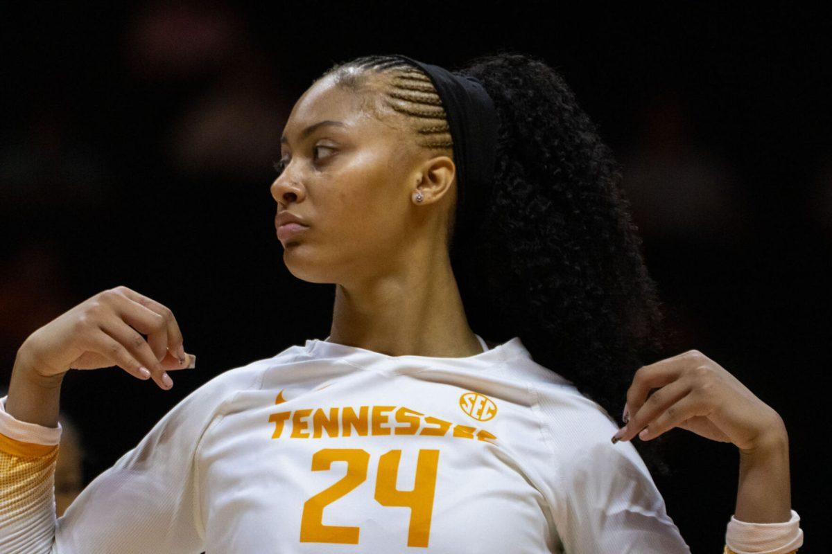 Zoe Humphrey (24) during a game against Samford at Food City Center. Friday, Sept. 5, 2025.