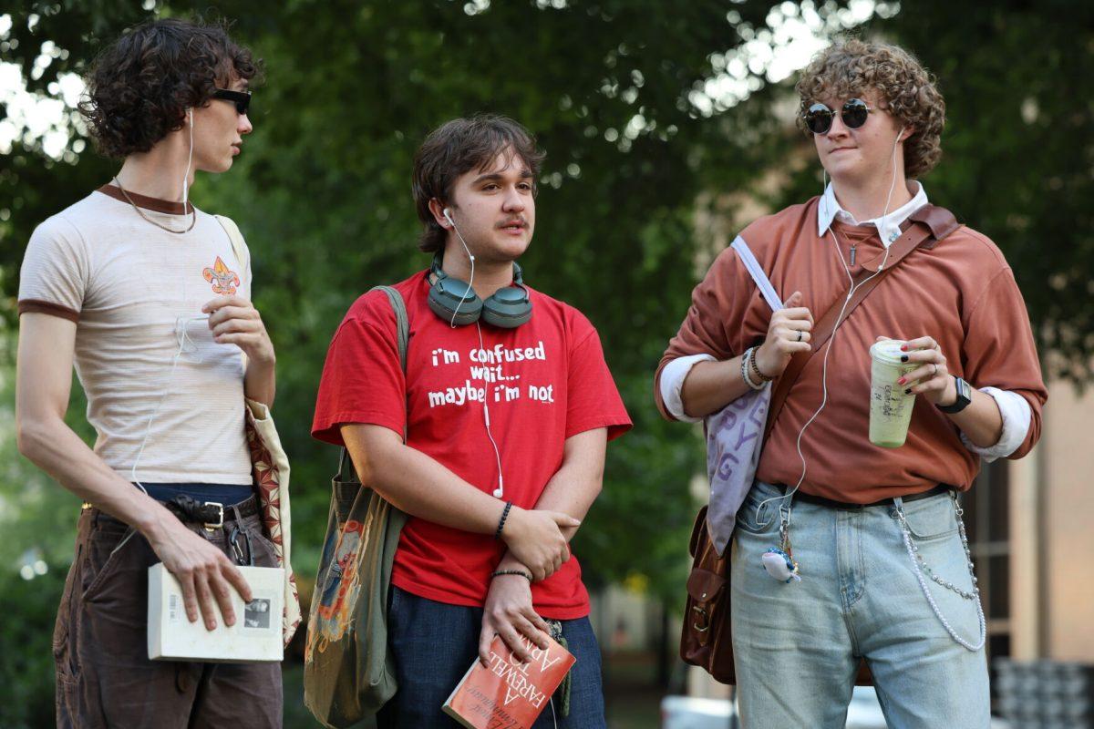 UT students compete in a 'performative male' contest on campus. Thursday, Sept. 11, 2025. 