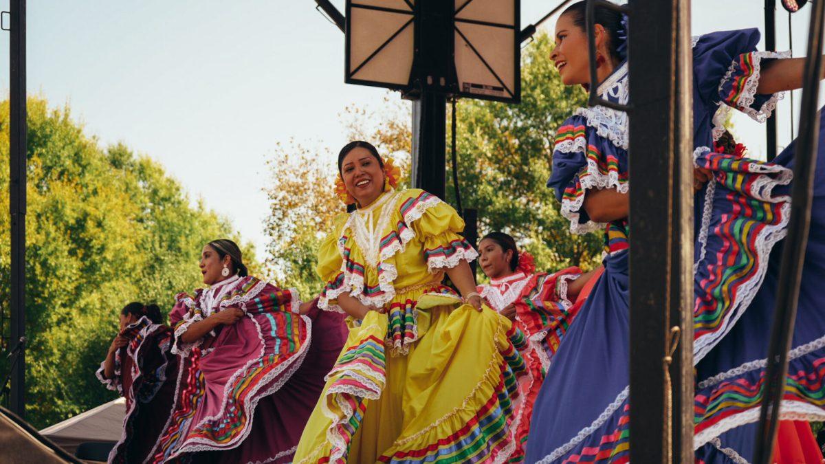 Women performing at the HoLa Festival. Sunday, Sept. 22, 2024.