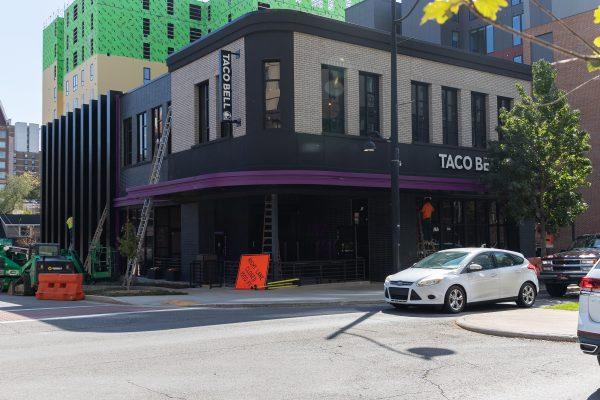 The Taco Bell under construction on Cumberland Ave. Friday, Oct. 10, 2025.