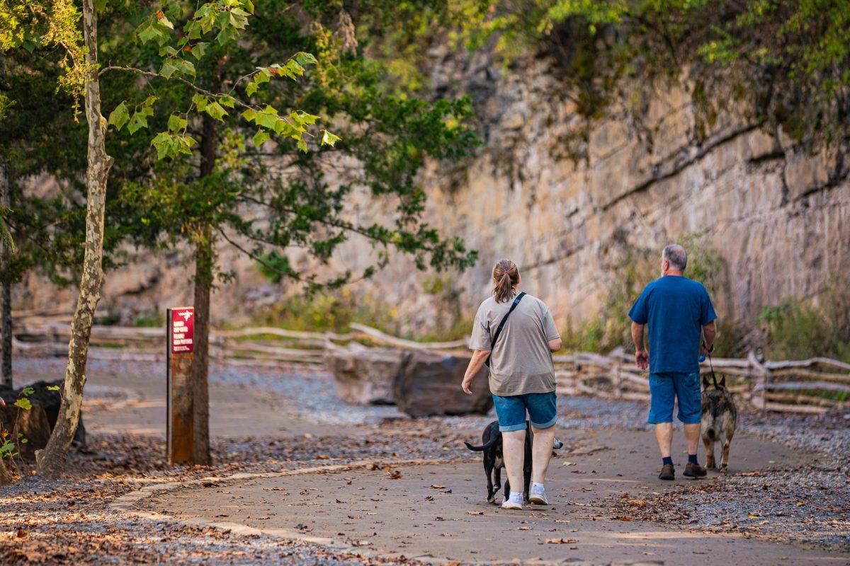Visitors enjoy Augusta Quarry, Tuesday, Sept. 29, 2025.