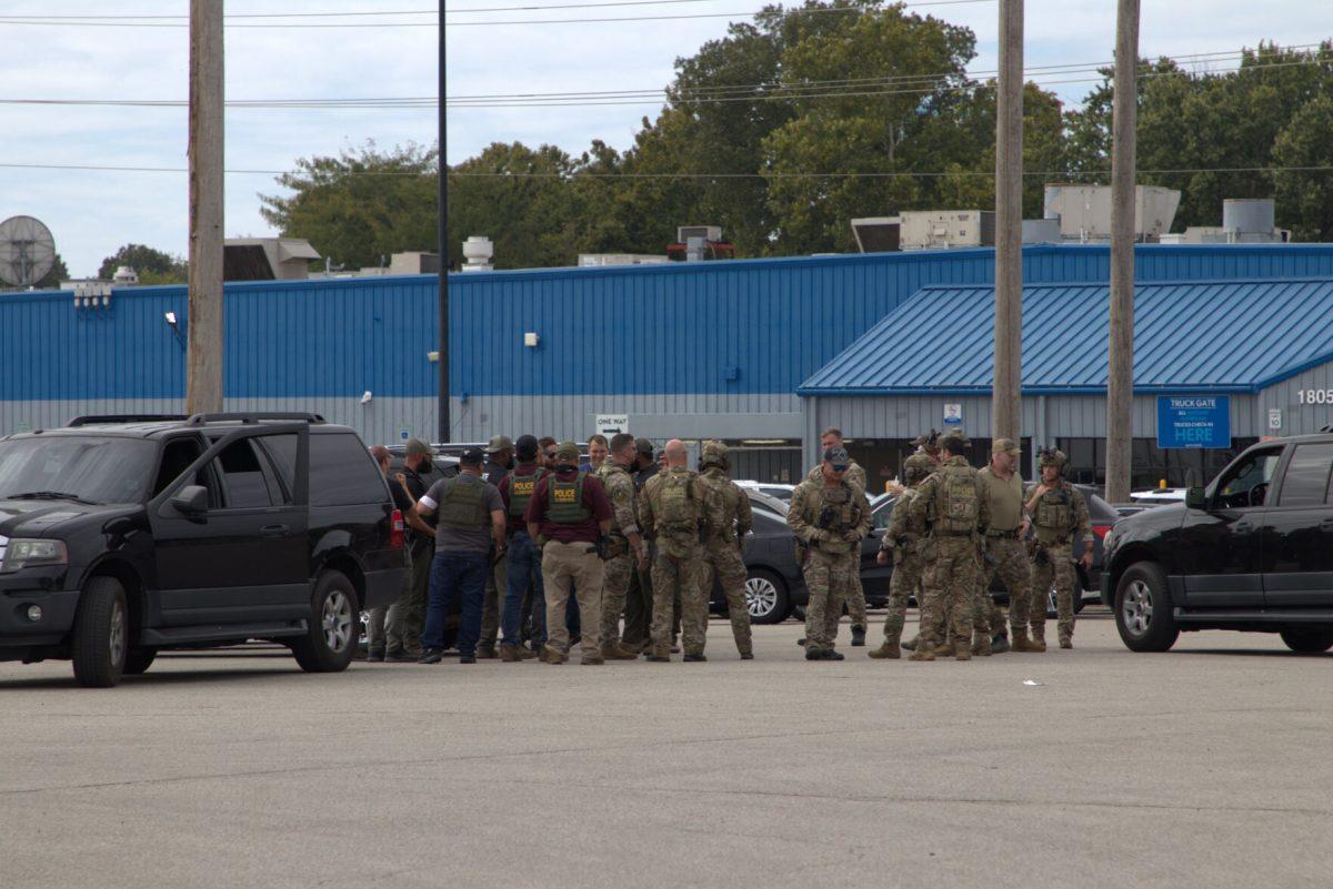 National Guard soldiers and federal agents in Memphis, Tennessee.