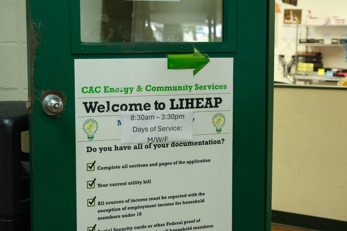 The entrance to the Community Action Committee office.