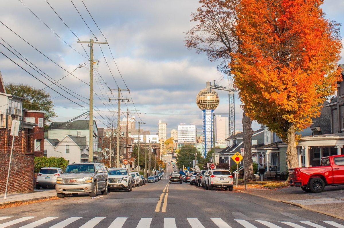 Downtown Knoxville view from Fort Sanders. Monday, Nov. 3, 2025.