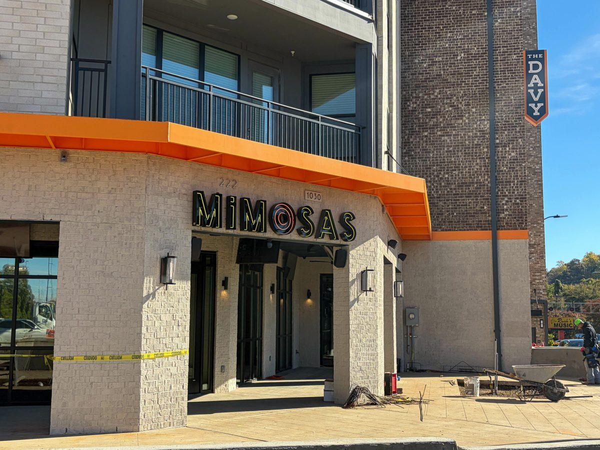 Mimosas is located underneath The Davy at 222 E Blount Ave. Tuesday, Nov. 4, 2025.