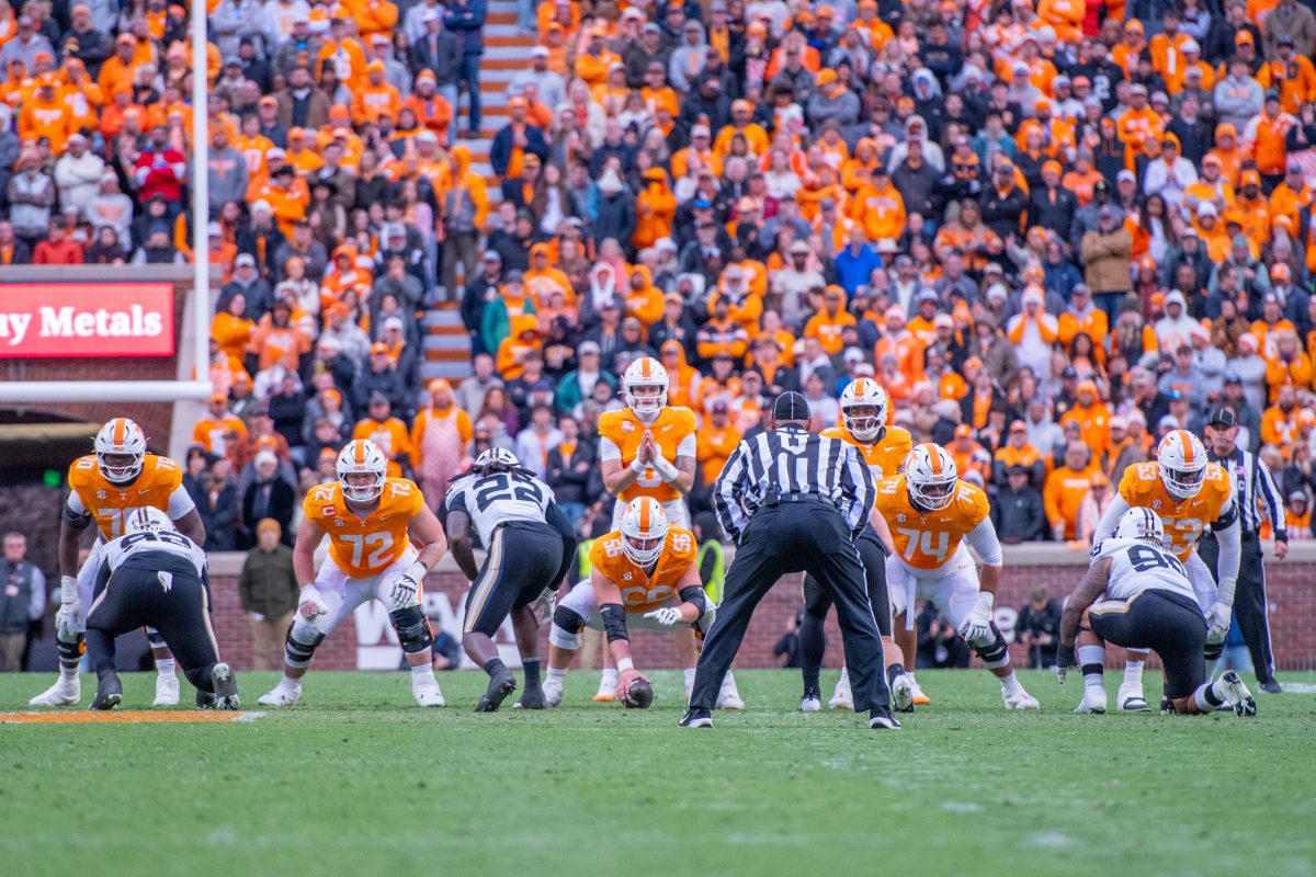 The Tennessee Volunteers and Vanderbilt Commodores face off at Neyland Stadium. Saturday, Nov. 29, 2025.
