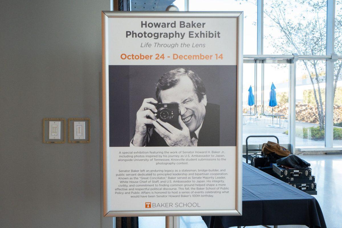 The entrance to the Howard Baker Photography Exhibit at the Knoxville Museum of Art. Tuesday, Nov. 11, 2025.
