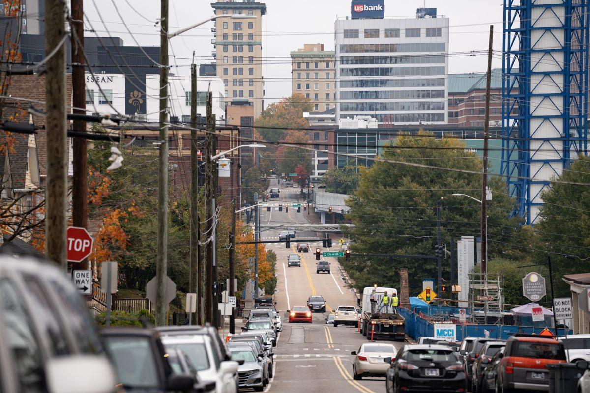 Downtown Knoxville, taken from 14th St and Clinch Ave. Monday, Nov. 3, 2025.