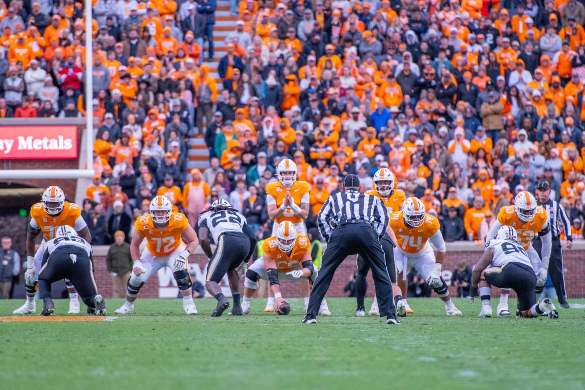 The Tennessee Volunteers and Vanderbilt Commodores face off at Neyland Stadium. Saturday, Nov. 29, 2025.