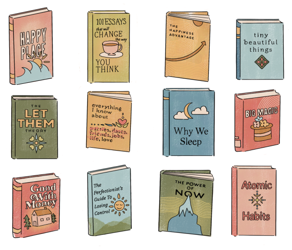 Utilize these books to support your New Year's resolutions. 