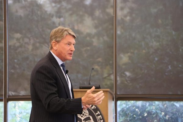 UT System President Randy Boyd at the Fall 2025 Board of Trustees meeting, on Friday, Oct. 24.