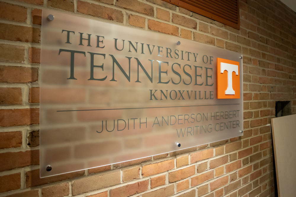 The Judith Anderson Herbert Writing Center is on the second floor of the Humanities and Social Sciences building.