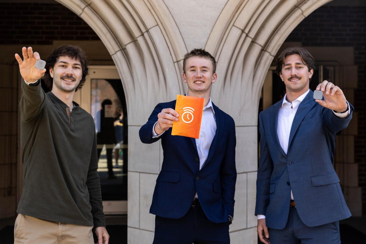 Rise Alarm app founders, from left to right, Collin Tornstrom, Max Gallinek and Dan Fishman.