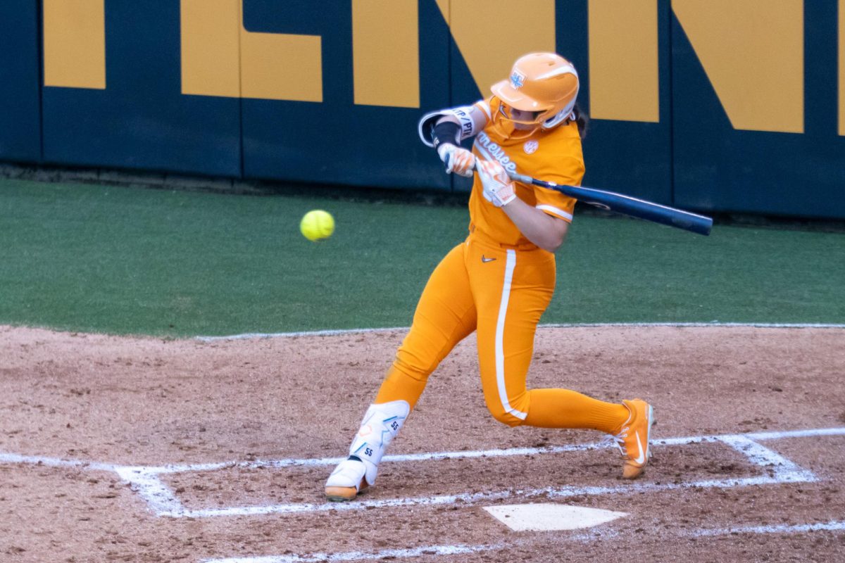 Gabby Leach (55) bats during a game against Mississippi State at Sherri Parker Lee Stadium. Saturday, April 5, 2025.