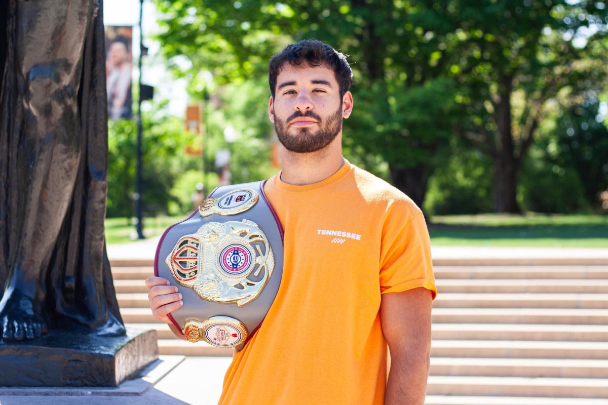 National boxing champion Joey Pickus in Circle Park on Monday, on April 21.