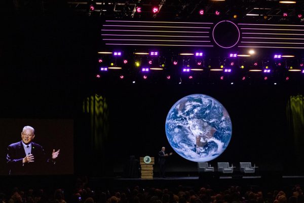 Al Gore speaking at The Climate Reality Project’s 20th Anniversary Climate Reality Training at The Pinnacle in Nashville on May 2.