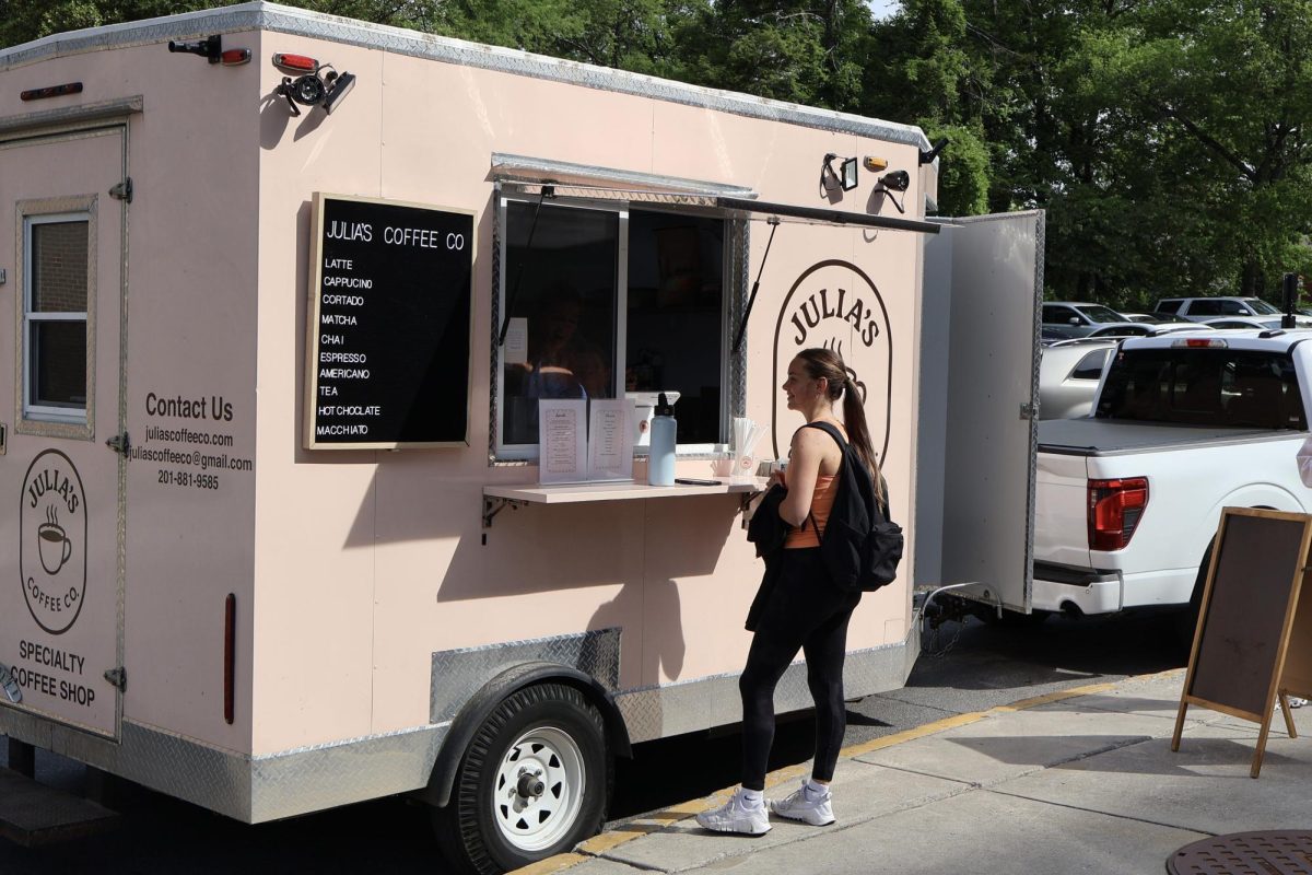 Student ordering from Julia's Coffee Co. May 4, 2026.