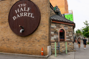 Half Barrel, a local bar where smoking is permitted indoors. Tuesday, May 6, 2026.