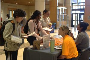 Courtesy of the UT Office of Flagship Communities. Students at the Vol Ready Academy participate in a college fair on the UT campus, June 4, 2026.